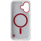 Gadget Guard G-Form Case for MagSafe for Apple iPhone 16 - Reflector (White/Red)
