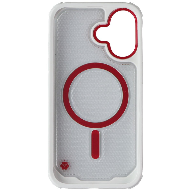 Gadget Guard G-Form Case for MagSafe for Apple iPhone 16 - Reflector (White/Red)