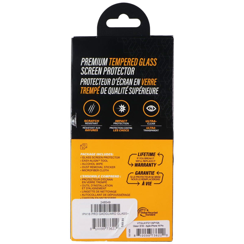 Gadget Guard - Glass Series - Screen Protector for Apple iPhone 16 Pro