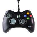 GameStop USB Wired Gaming Controller for Microsoft Xbox 360 - Black (BB-070)