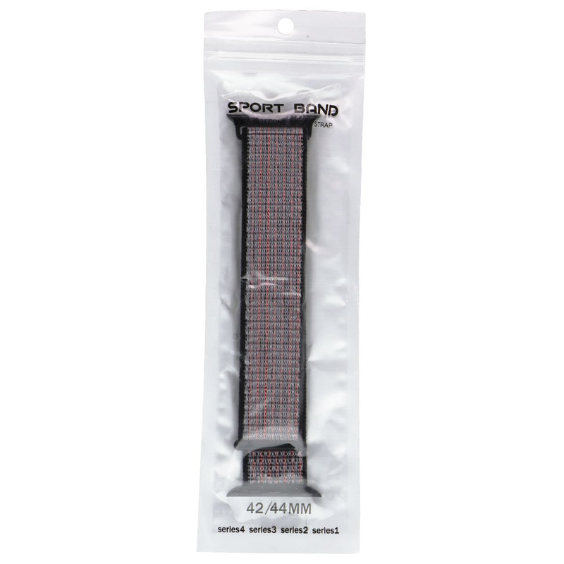 Generic Replacement Nylon Watch Band for Apple Watches 42/44mm - Gray/Orange