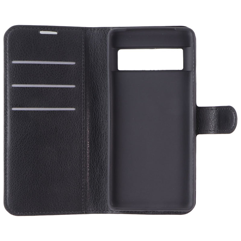 Generic Faux Leather Folio Case for Google Pixel 7 - Black