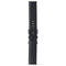 Generic Leather Watch Band for Galaxy Watch Active2 - Black/Silver - Large