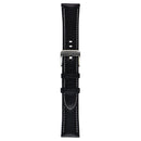 Generic 20mm Watch Band Quick Release Leather Strap for Men/Women - Black