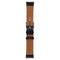Generic Leather Watch Band with Clasp (22MM) - Black/Silver