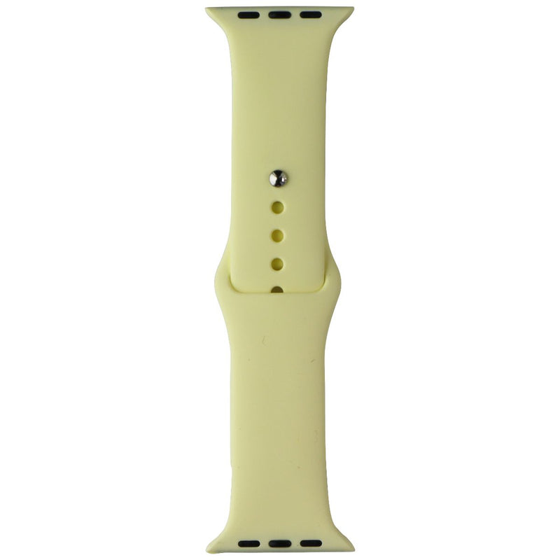 Generic Silicone Watch Band for Apple Watch 42/44mm - Yellow / Small