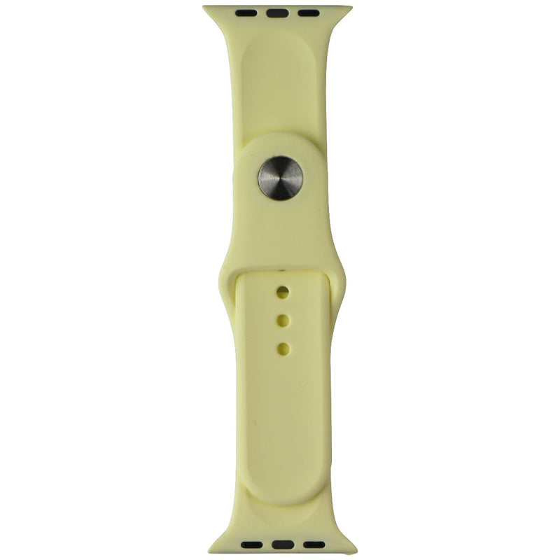 Generic Silicone Watch Band for Apple Watch 42/44mm - Yellow / Small
