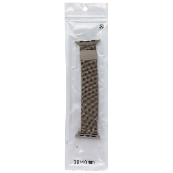 Generic Replacement Milanese Watch Band for Apple Watches 38/40mm - Gold