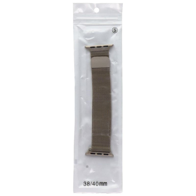 Generic Replacement Milanese Watch Band for Apple Watches 38/40mm - Gold
