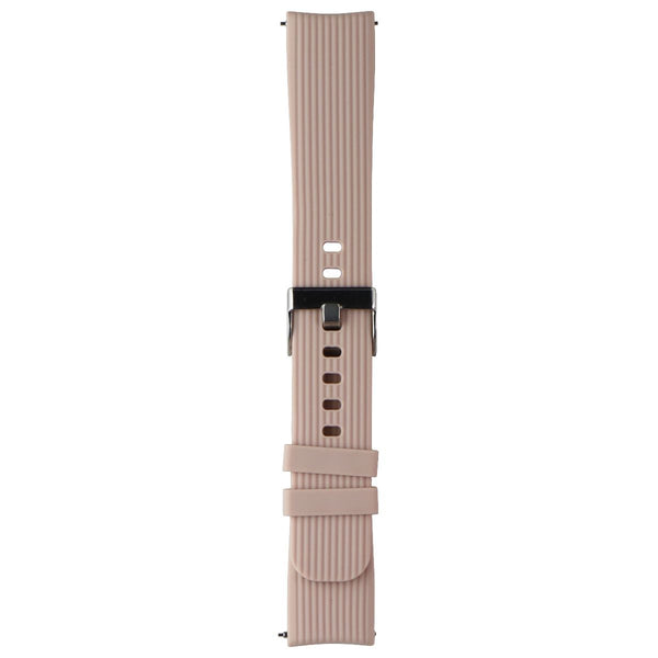Generic Silicone Watch Band (20MM) - Pink with Silver Clasp