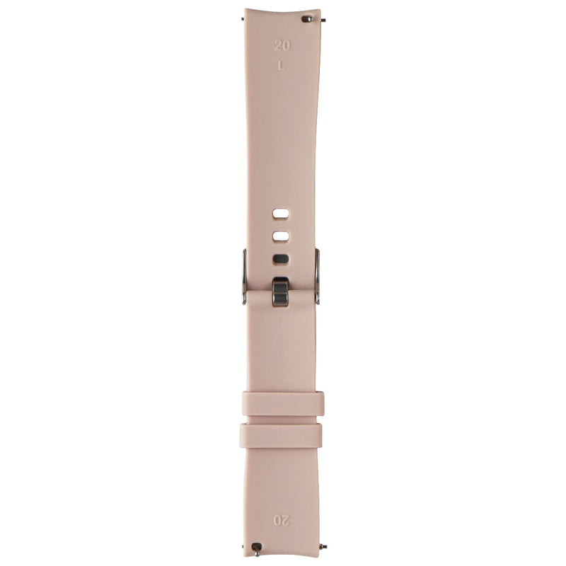 Generic Silicone Watch Band (20MM) - Pink with Silver Clasp