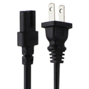 Generic 125V/10A (2-Prong/Round End) Power Supply AC Cables - Black/Mixed Style