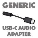 Generic USB-C to Female Audio Adapter Cable - Black