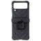 Generic Galaxy Z Flip4 Case with Black Hinge - Black