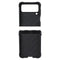 Generic Galaxy Z Flip4 Case with Black Hinge - Black