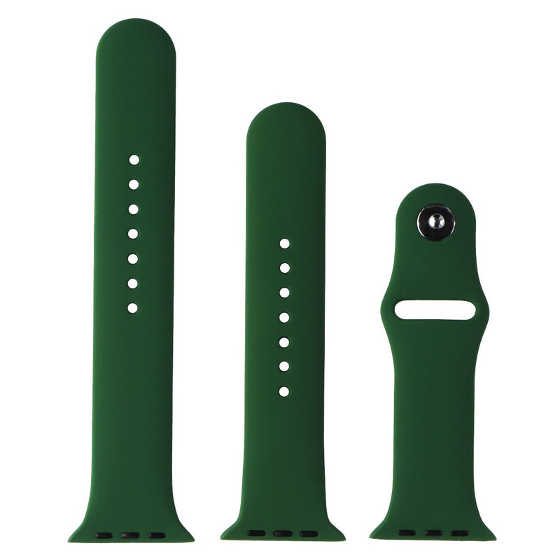 Generic Silicone Replacement Apple Watch Band 45mm Full Set - Clover Green