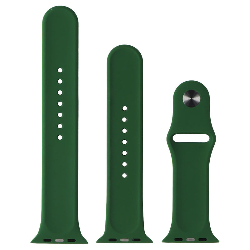Generic Silicone Replacement Apple Watch Band 45mm Full Set - Clover Green