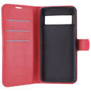 Generic Faux Leather Folio Case for Google Pixel 7 - Red