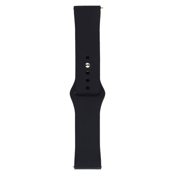 Generic Silicone Watch Band 22mm - Black / Large