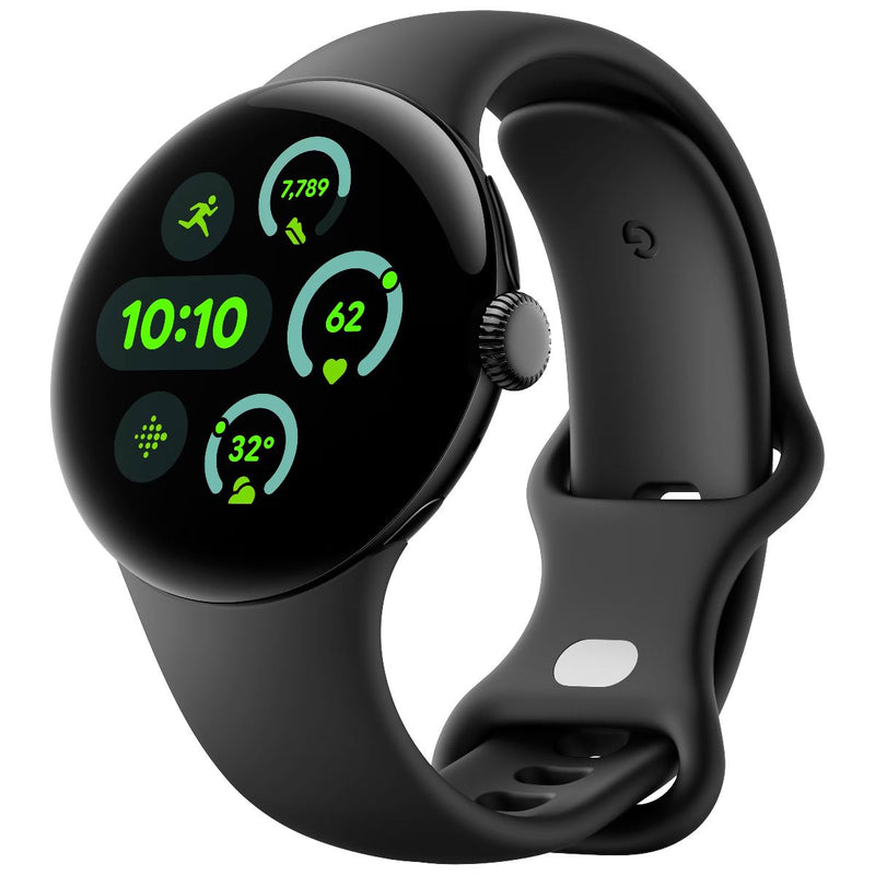 Google Pixel Watch 3 (41mm) Wi-Fi Only (GBDU9) - Matte Blk Alum/Obsidian Sp Band