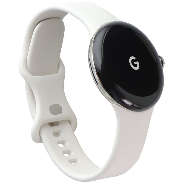 Google Pixel Watch (1st Gen) GWT9R (LTE + Wi-Fi) - Silver Case/Chalk Band (41mm)