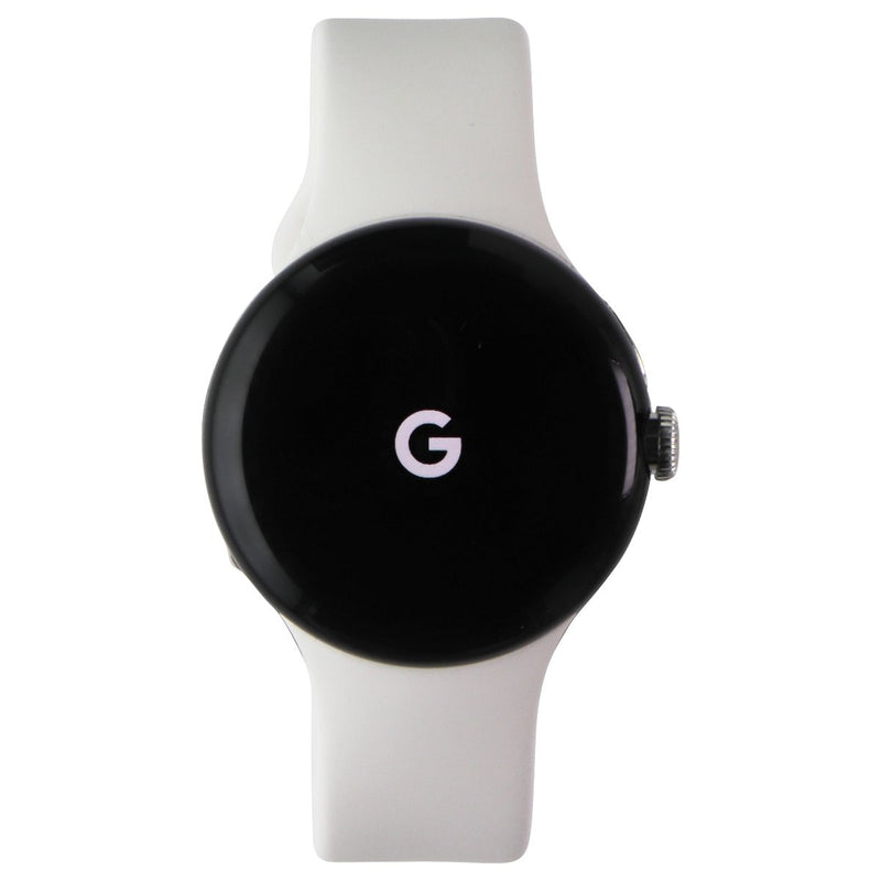 Google Pixel Watch (1st Gen) GWT9R (LTE + Wi-Fi) - Silver Case/Chalk Band (41mm)