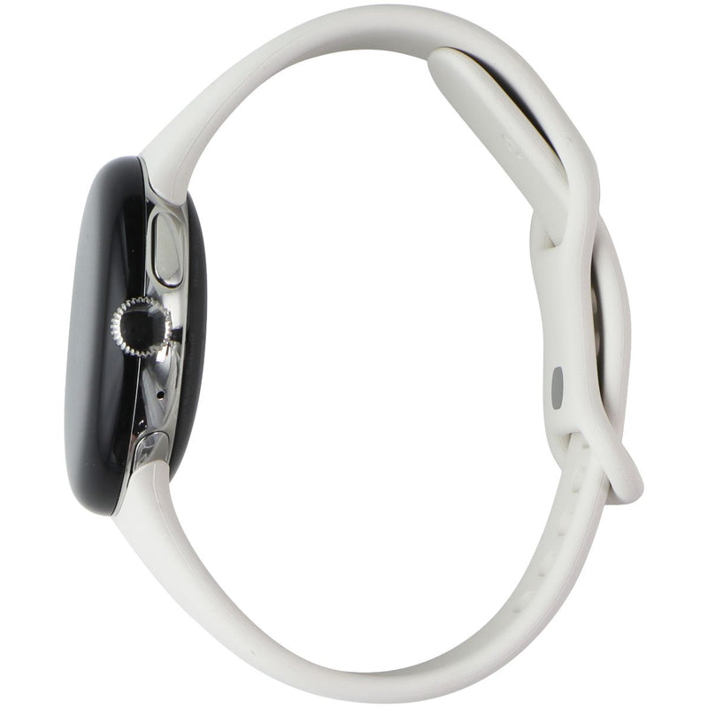 Google Pixel Watch (1st Gen) GWT9R (LTE + Wi-Fi) - Silver Case/Chalk Band (41mm)