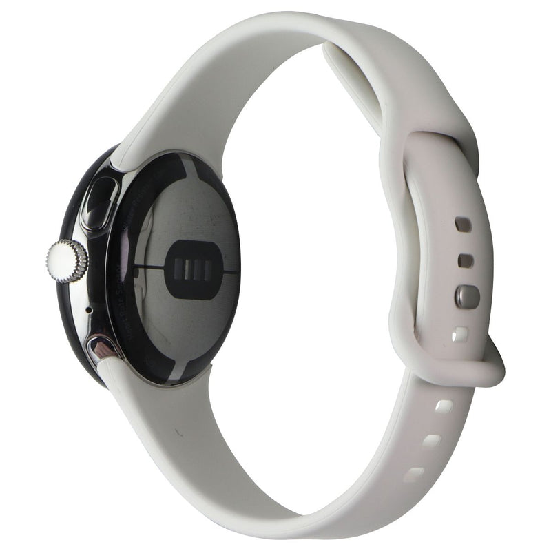 Google Pixel Watch (1st Gen) GWT9R (LTE + Wi-Fi) - Silver Case/Chalk Band (41mm)