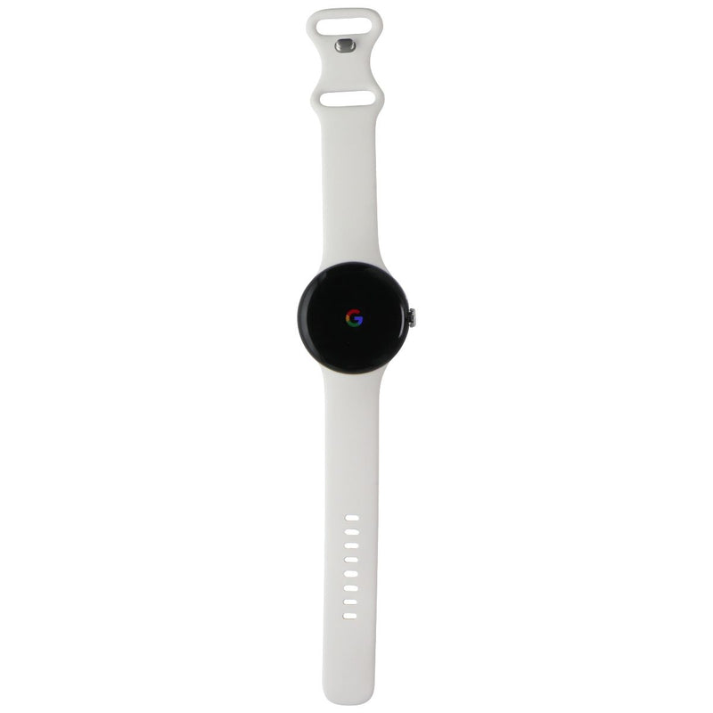 Google Pixel Watch (1st Gen) GWT9R (LTE + Wi-Fi) - Silver Case/Chalk Band (41mm)
