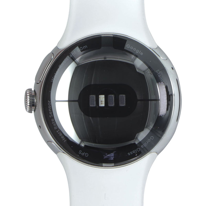 Google Pixel Watch (1st Gen) GWT9R (LTE + Wi-Fi) - Silver Case/Chalk Band (41mm)