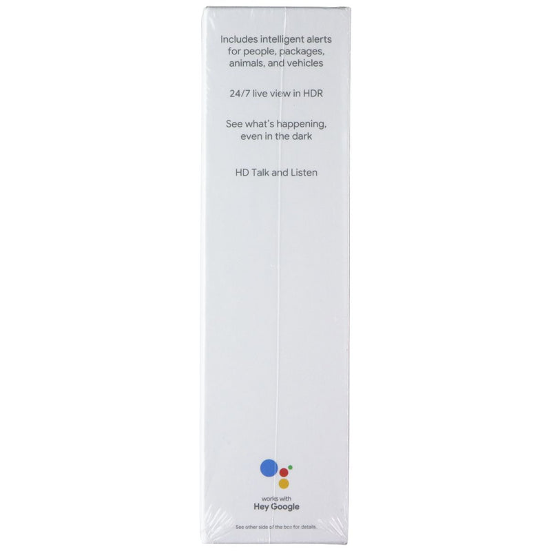 Google Nest Smart Video (Battery Powered) Doorbell (GA02076-US) - Ash