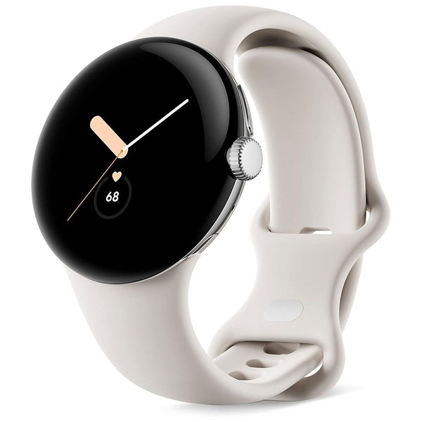 Google Pixel Watch 1st Gen Wi-Fi Smartwatch with Fitbit Tracking - Silver/Chalk