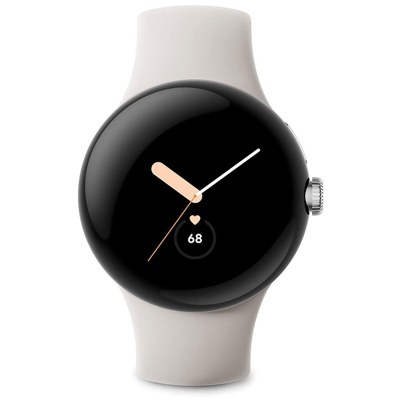 Google Pixel Watch 1st Gen Wi-Fi Smartwatch with Fitbit Tracking - Silver/Chalk