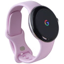 Google Pixel Watch 3 (41mm) Wi-Fi Only - Silver Aluminum/Rose Quartz Band