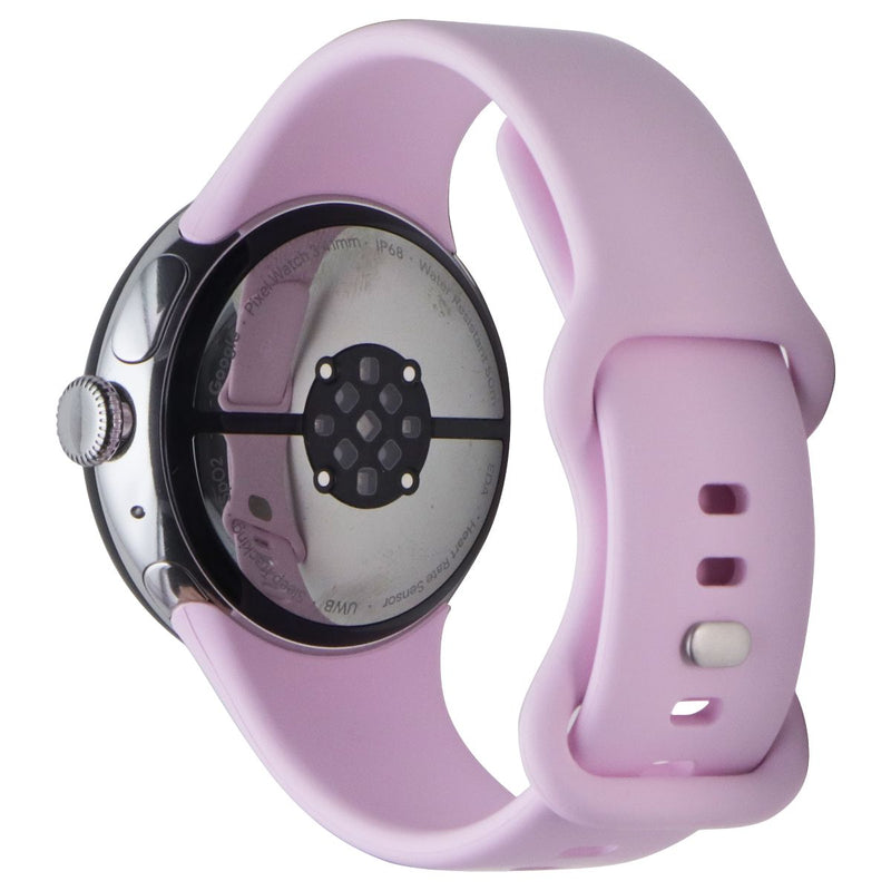 Google Pixel Watch 3 (41mm) Wi-Fi Only - Silver Aluminum/Rose Quartz Band