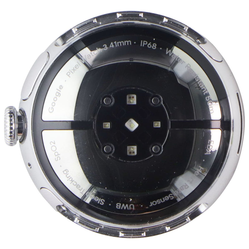 Google Pixel Watch 3 (41mm) Wi-Fi Only - Silver Aluminum/Rose Quartz Band