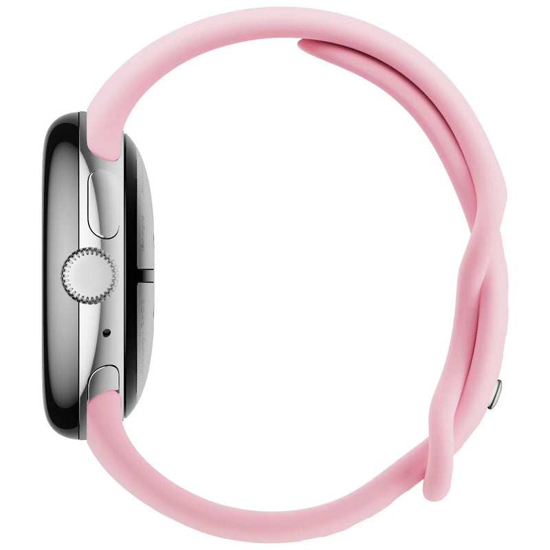 Google Pixel Watch 3 (41mm) Wi-Fi Only - Silver Aluminum/Rose Quartz Band