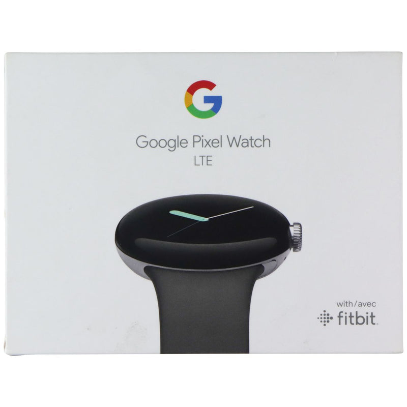 Google Pixel Watch (1st Gen) GWT9R (LTE + Wi-Fi) Silver Case/Charcoal Band 41mm