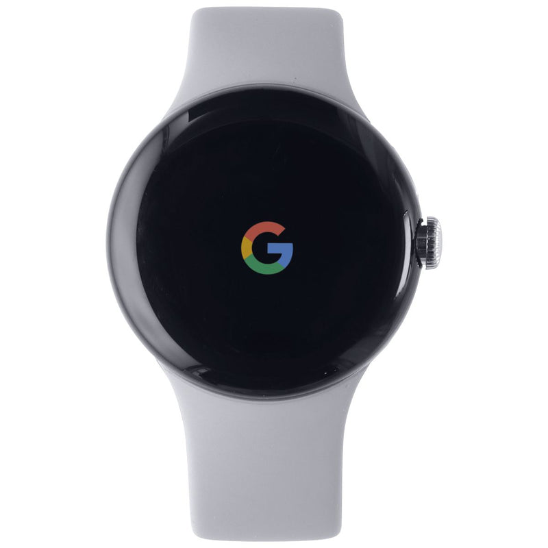 Google Pixel Watch 41mm (GQF4C) Wi-Fi Only - Silver AL with Gray Sport Band