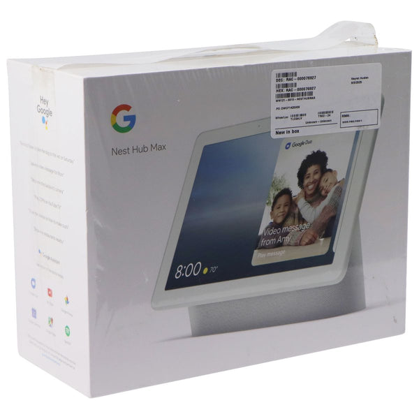 Google Nest Hub Max 10-inch Smart Display with Google Assistant - Chalk