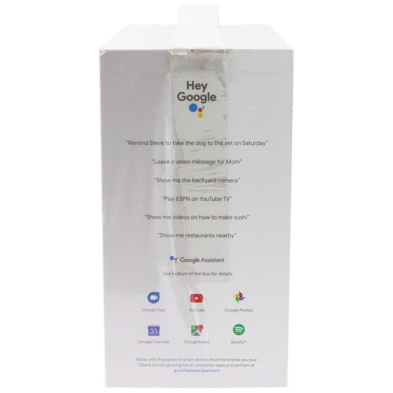 Google Nest Hub Max 10-inch Smart Display with Google Assistant - Chalk