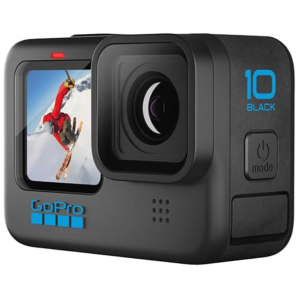 GoPro HERO 10 Black Waterproof Action Camera w/ Front LCD + Touch Rear Screen