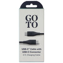 GoTo (4-Foot) Charging Cable with USB-C to USB-C Connectors - Black