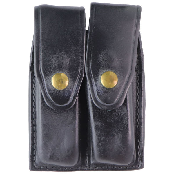 Gould & Goodrich B627-3 Double Magazine Leather Belt Case - Black