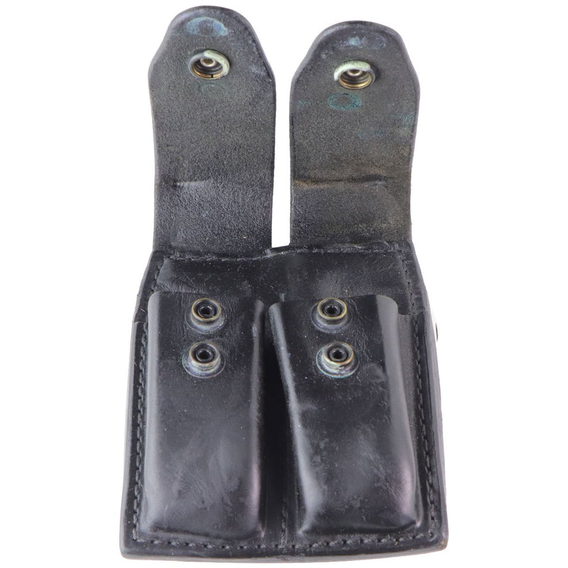 Gould & Goodrich B627-3 Double Magazine Leather Belt Case - Black