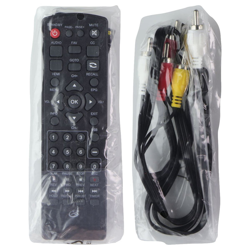 GPX Digital TV Tuner + Recorder with Remote (Directional Pad) - Black (TVTR149B)