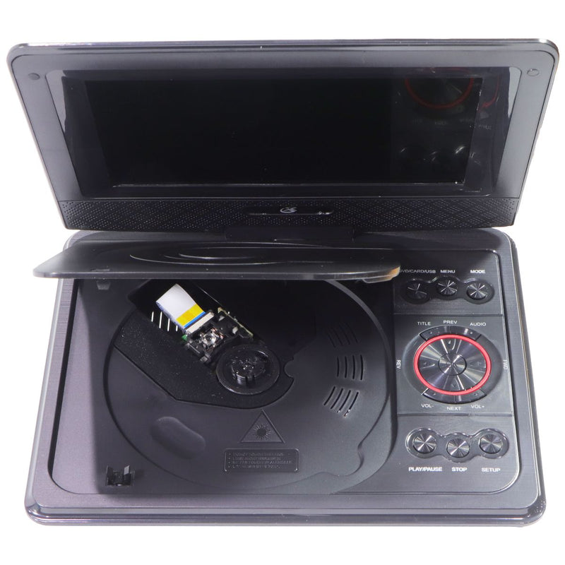 GPX 7-inch Standard Portable DVD Player with Remote - USB-A/SD Card/AV IN/AV OUT