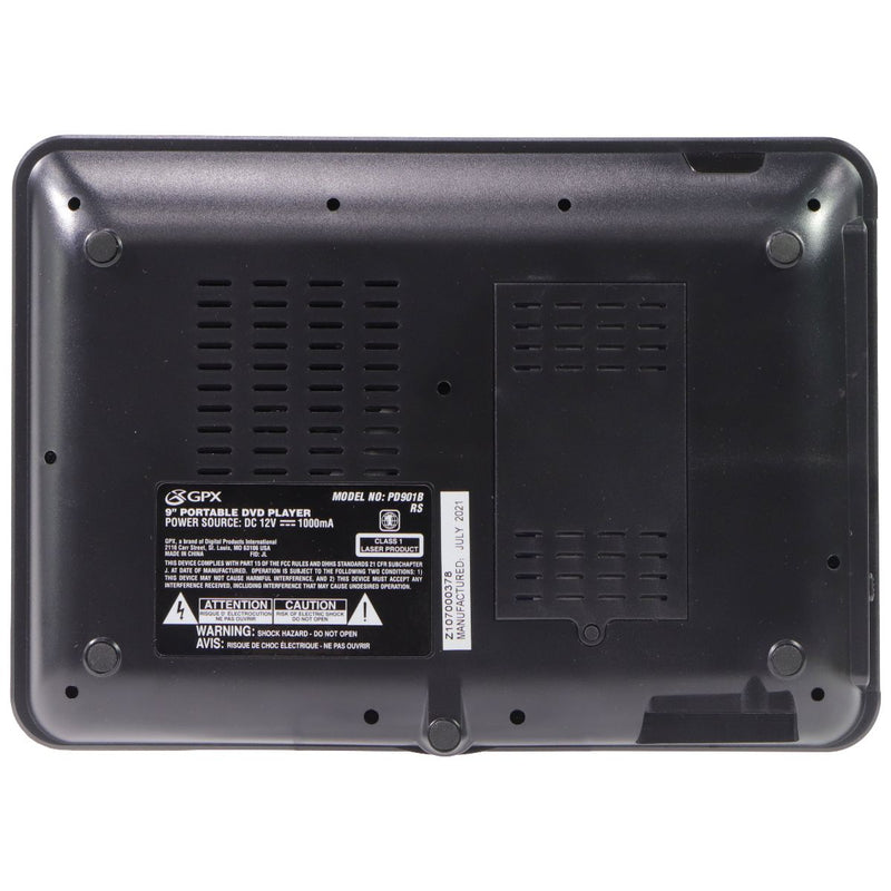 GPX 9-inch Standard Portable DVD Player with Remote - AV Out/Playback Controls