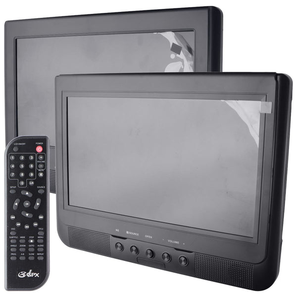 GPX Dual Screen Portable DVD Player Kit - Black (PD10104DG)