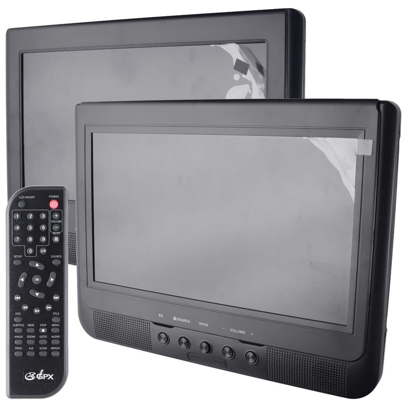 GPX Dual Screen Portable DVD Player Kit - Black (PD10104DG)